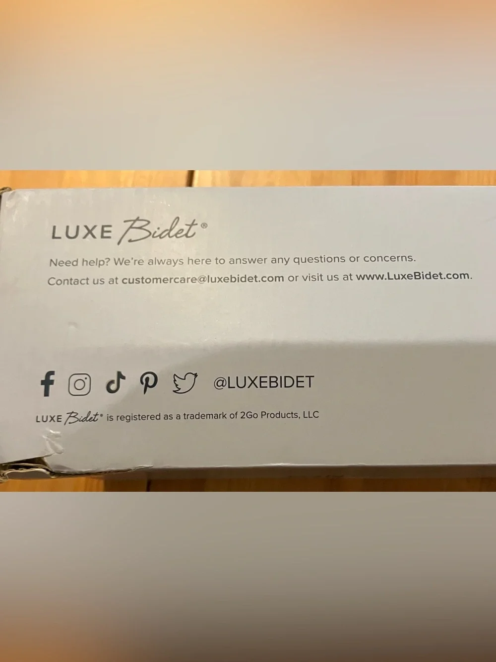 NWOT Factory Sealed Luxe Bidet NEO 120 Plus White